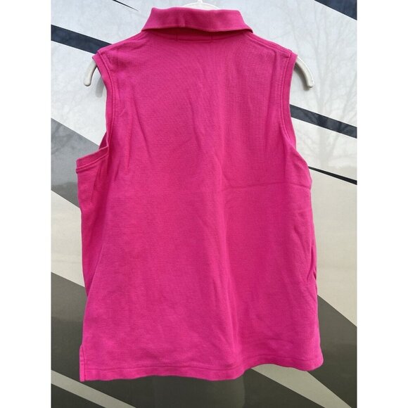 Vintage 90s Masters Collection sleeveless pink polo golf shirt L classic preppy - Picture 2 of 7